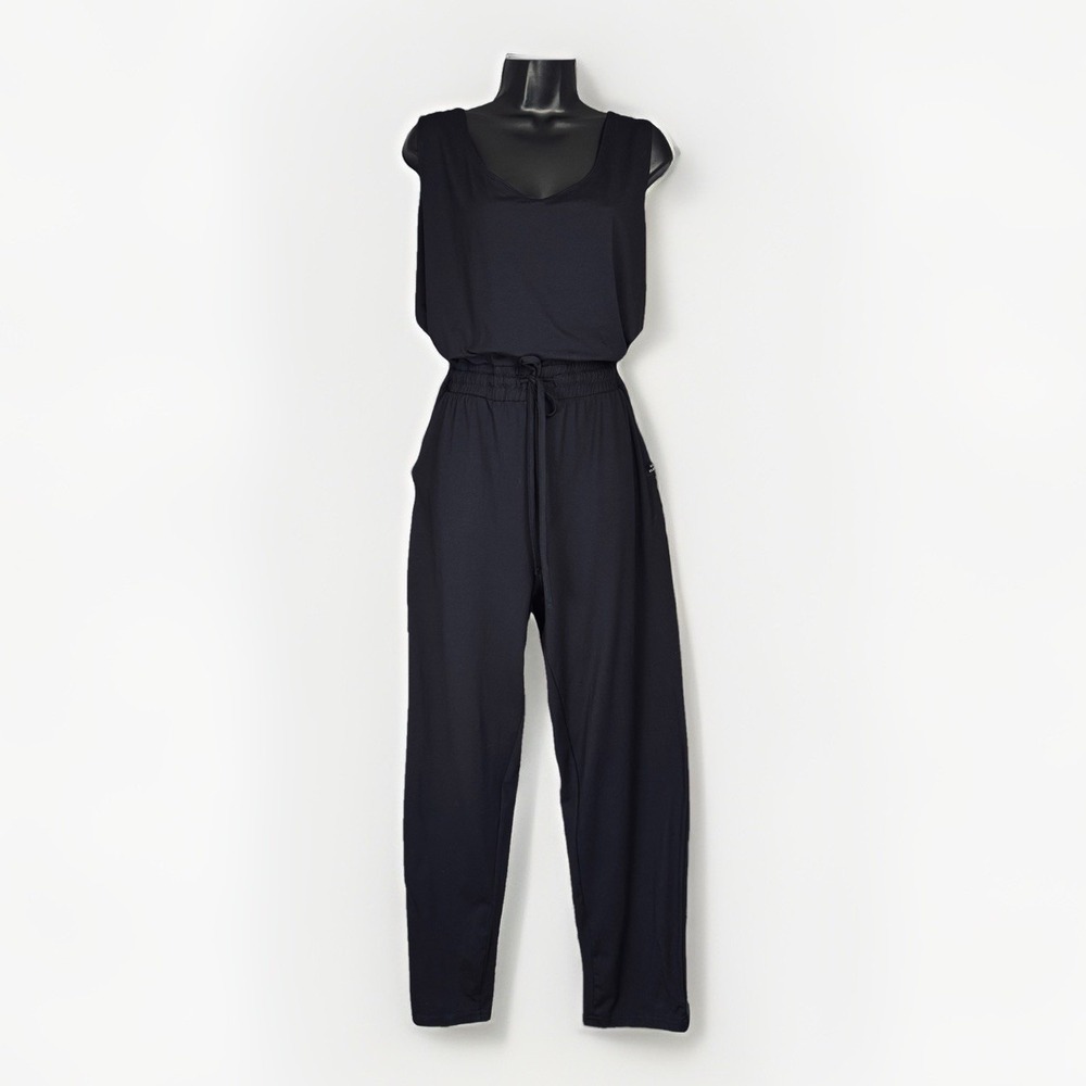 KaiAloha Supply Hawaii Ocean Love Tank Jumpsuit Black Spandex Loungewear Large L